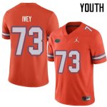 Youth Florida Gators #73 Martez Ivey NCAA Jordan Brand Orange Authentic Stitched College Football Jersey WAL0662FB